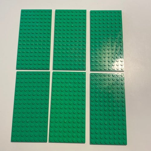 Lego 8x16 plattor ljus grön