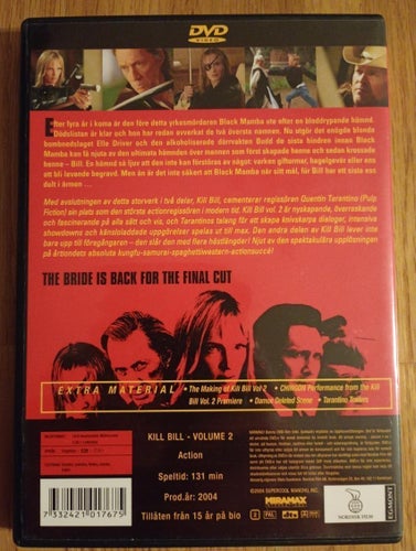Kill Bill Vol. 2 DVD 2004