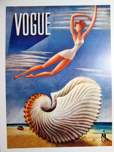 VOGUE - TRYCK EFTER TIDNINGSOMSLAG- ART DECO