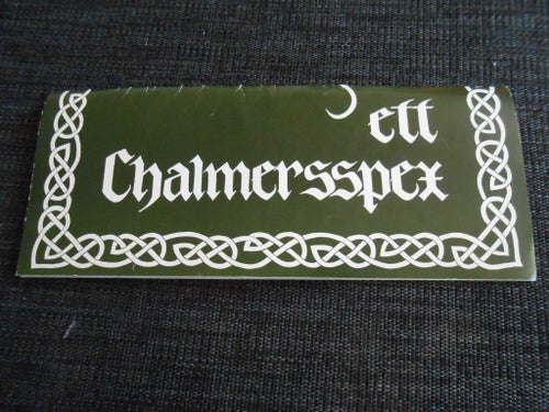 Program från Chalmersspexet "Snorre", 1995