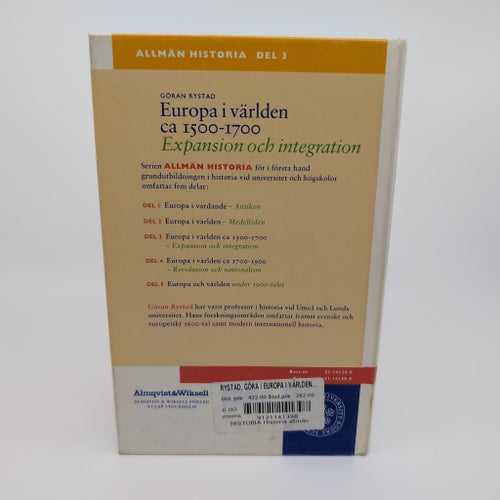 Europa i världen ca 1500-1700: Expansion och integration av Göran Rystad