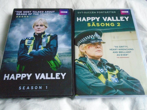 HAPPY VALLEY / SÄSONG 1 + 2 / 6-DISCAR / KRIMINAL-DRAMA / BBC / OOP+FINT SKICK!