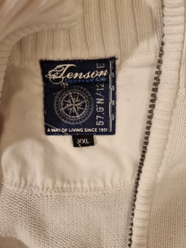 Tenson vit jacka, storlek XXL