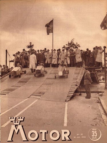 Motor 1943-42 Göteborg.Taxi.Gengas Traktor.Lådbil Race GP