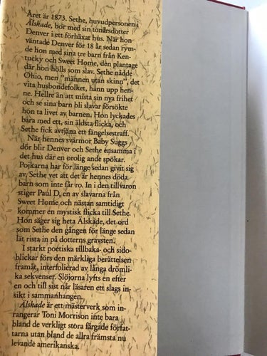 ÄLSKADE Toni Morrison 1988