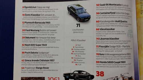 Klassiker nr 2 2018: Plymouth Barracuda, Nash, Puch Dakota, Audi Ur Quattro
