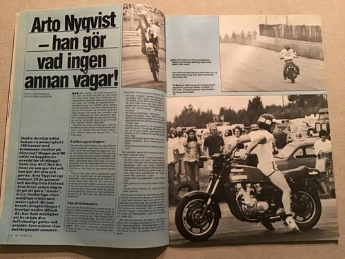 MC NYTT NR 1 1982 ARTO NYQVIST HONDA CROSS/OFFROAD,MV AGUSTA,HONDA CX 500