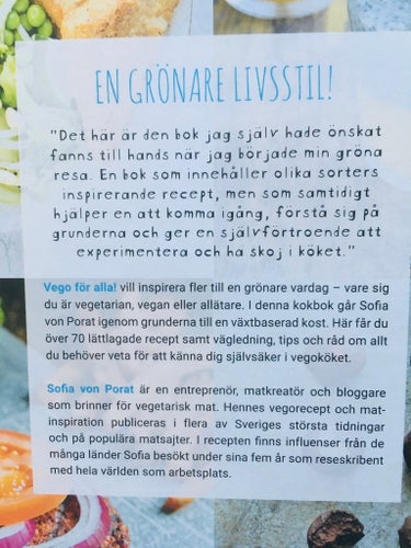 Vego för alla! Lättlagad grön mat för ett sundare liv av Sofia von Porat
