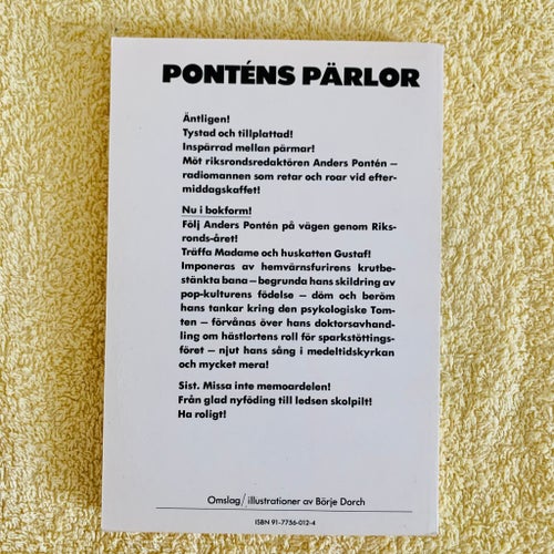 PONTENS PÄRLOR - MYCKET NÄRA NYSKICK - PRESENT ? - ANDERS PONTEN