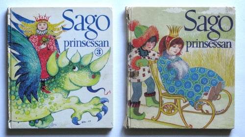 2 stycken Sago Prinsessan, illustrerad av Rita Rapp-Lennmor