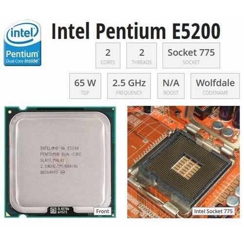 RETRO (2008!) Intel Pentium E5200 Processor