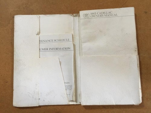 1983 Cadillac Seville Owner's Literature