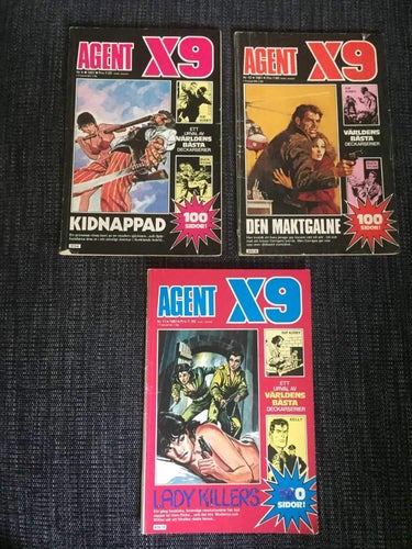 AGENT X9 / 1981 / 3st / # 6, 10 & 11