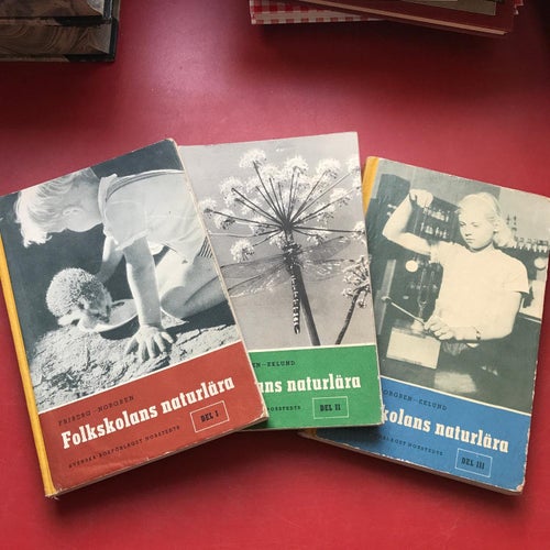 FOLKSKOLAN´S NATURLÄRA I-III 1951-1953