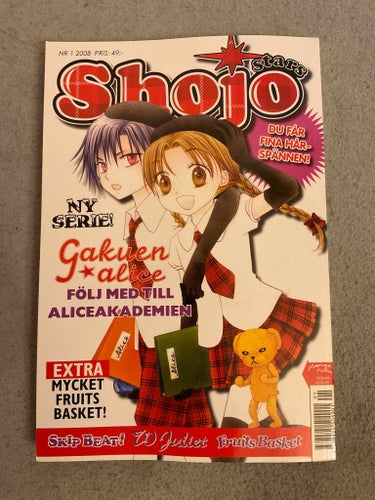 Shojo Stars tidning ~ 2008.01 - svenska manga anime antologi shoujo