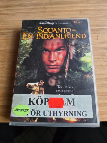Squanto: En Indianlegend (VHS) - Disney Klassiker - Adam Beach