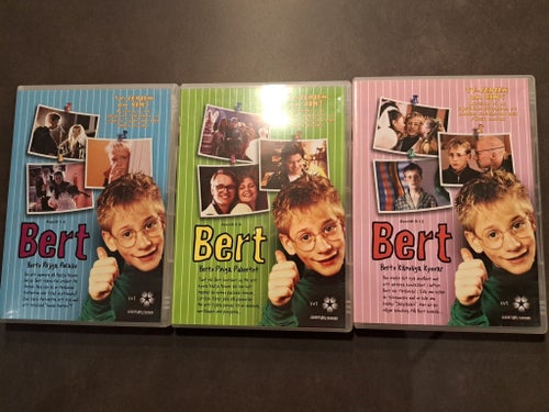 3xDVD: BERT - hela serien! - Röjiga Rockliv/Piniga Pubertet/Känsliga kyssar