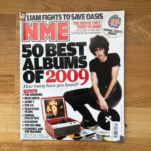 NME Magazine 12 December 2009 - The Horrors Faris Badwan Front Cover