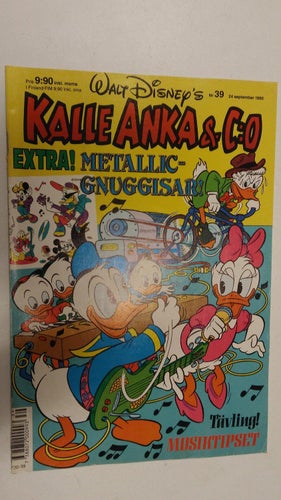 Kalle Anka 1990 nr 39 + Playmix leksakstidning september 1990 + samlarbilder