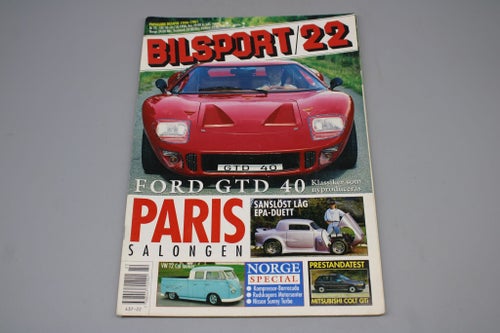 Bilsport Nr 22 1990