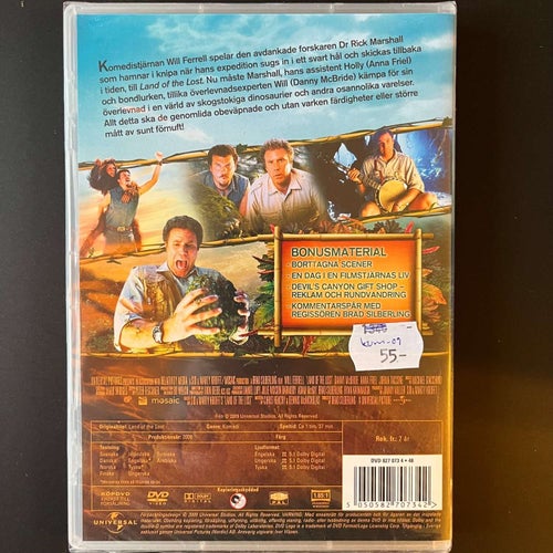 LAND OF THE LOST. WILL FERRELL. DVD KOMEDI -09. INPLASTAD