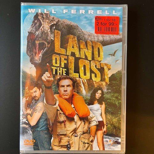 LAND OF THE LOST. WILL FERRELL. DVD KOMEDI -09. INPLASTAD