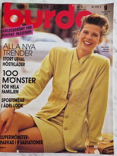 Burda Mönstertidning nr 09 1990