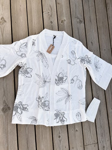 Pierre Robert strand Vit kimono kofta, storlek S/M Nytt