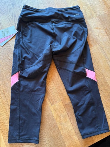 Röhnisch svart/rosa caprileggings, storlek M