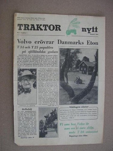 Traktor Nytt utg. av VOLVO 1954 Nr. 4