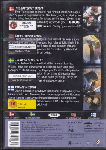 DVD / The Butterfly Effect / Ashton Kutcher, Amy Smart / Nära Nyskick