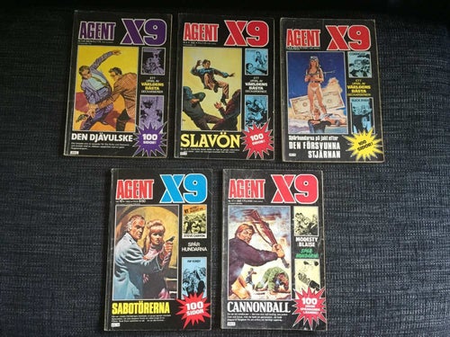 AGENT X9 / 1982 / 5st / # 2, 6, 8, 10 & 11