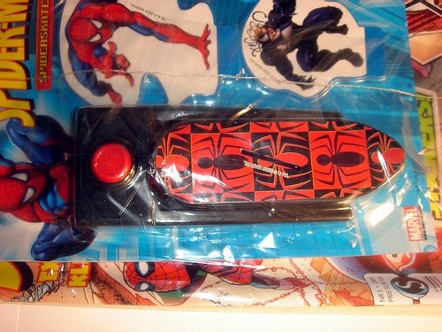 SPIDERMAN I ORIGINAL PLAST med leksak 2009 nr 5 STICKERS