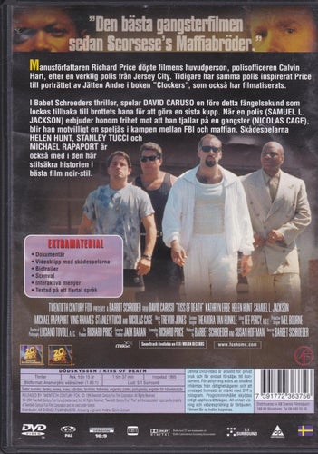 DVD / Dödskyssen / Nicholas Cage, Samuel L Jackson, David Caruso / Fint skick