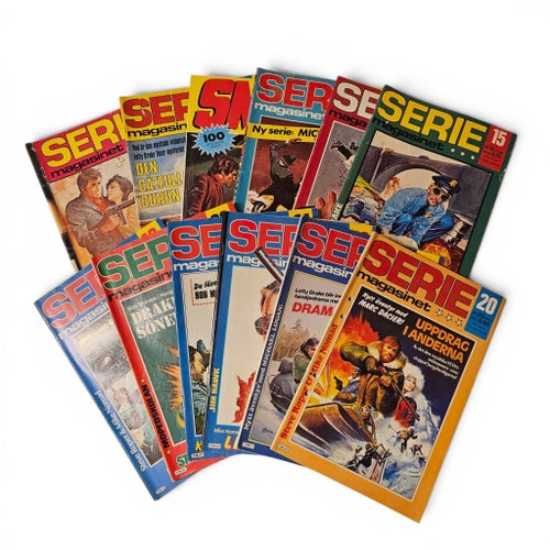 Seriemagasinet Serietidningar - 12 st 1981-1983