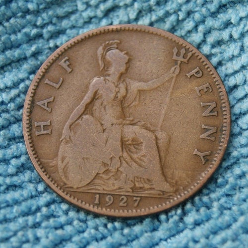 Storbritannien 1/2 penny 1927