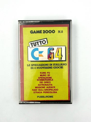 Original Game 2000 Nr 8 Tutto Commodore 64 Spelkasett Pubblirome Spel