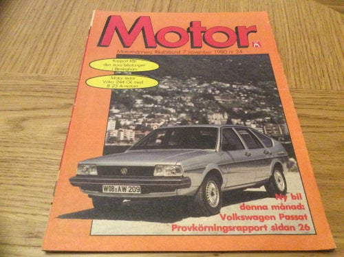 Motor Nr 24 1980 Volvo 244 GL,VW Passat,Ford Fiesta sport,