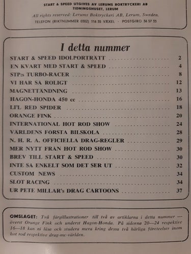 Start & Speed nr 3 1967