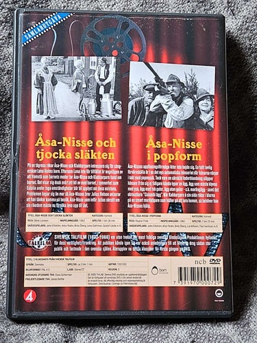 Åsa-Nisse och tjocka släkten & åsa-nisse i popform - . SV TAL .DVD