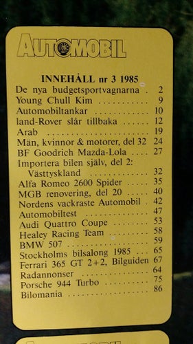 Automobil 4 1985: Ford RS 200, BMW 2002 Turbo, Corvette C4, Isuzu Trooper Turbo