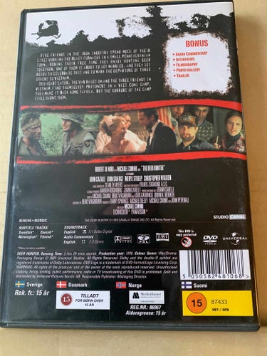 The Deer hunter, Robert De Niro, 2 Dvds