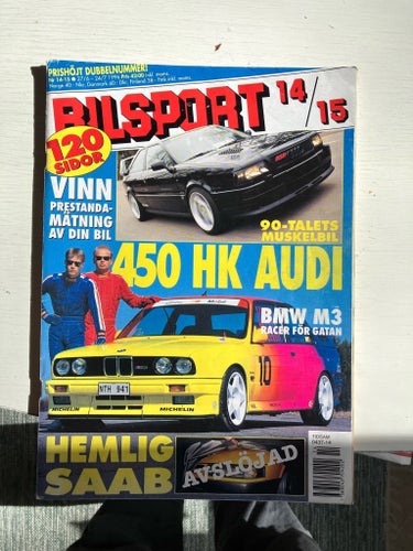 Bilsport Tidning Nr 14-15 1996 450 HK Audi Hemlig Saab Mellberg