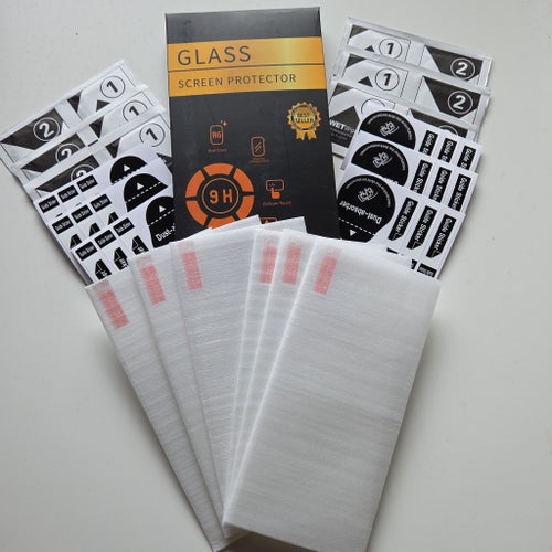 Skärmskydd Apple iPhone 15 Plus, 6-pack, 9H Härdat glas