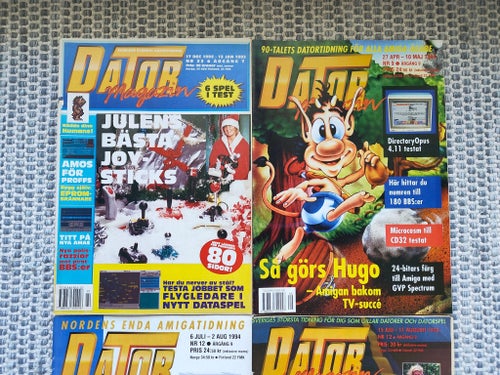 *STORSTÄDNING!* Datormagazin fyra nummer från 1992-95 (DMZ)