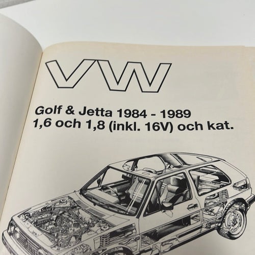VW Golf & Jetta 1984 - 1989 Reparationshandbok
