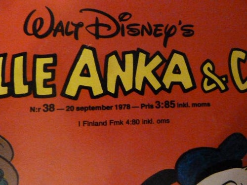 KALLE ANKA & CO, NR 38-1978, TIDNING