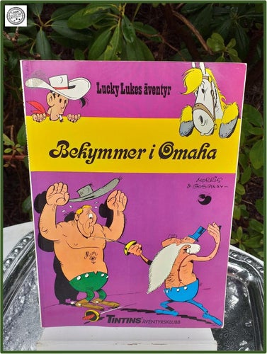 Lucky Lukes äventyr Bekymmer i Omaha Albert Bonnier tryck 1987 Fint skick
