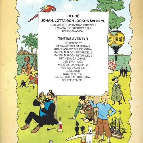 Tintin Solens Tempel 1987 skick vf