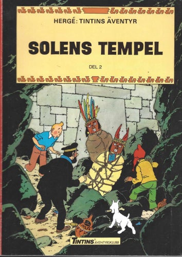 Tintin Solens Tempel 1987 skick vf
